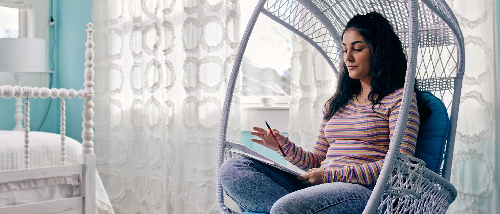 Student taking notes image